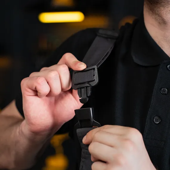 Полукомбинезон профессиональный рабочий, 65% полиэстер 35% хлопок, XXL Denzel