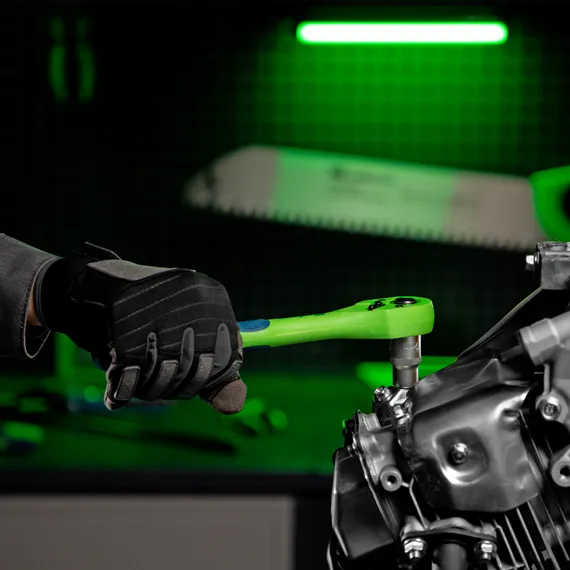 Ключ-трещотка 1/2", CrV, 72 зуба, с быстрым сбросом Сибртех