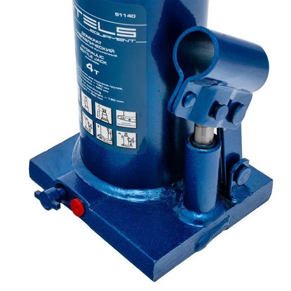 Домкрат гидравлический бутылочный телескопический, 4 т, h подъема 190-480 мм Stels