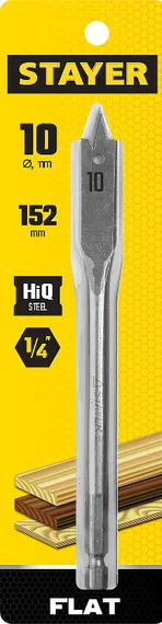 STAYER Flat, 12 x 152 мм, перовое, cверло по дереву (2950-12)