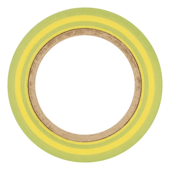 Изолента ПВХ, 15 мм х 10 м, желто-зеленая, 150 мкм Matrix