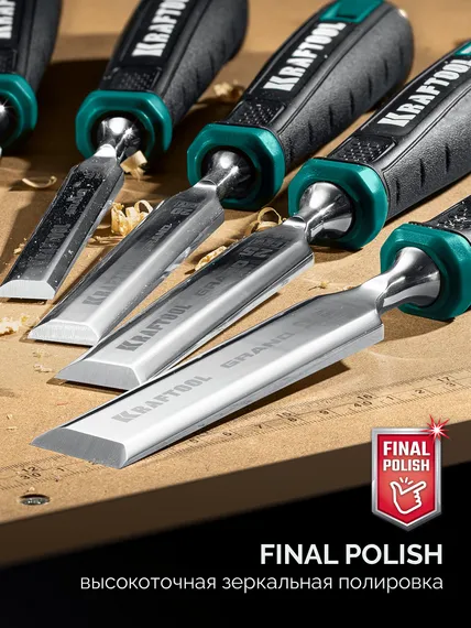 KRAFTOOL GRAND стамеска-долото с двухкомпонентной рукояткой, 20 мм