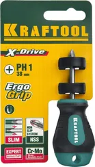 KRAFTOOL Х-Drive, PH1 x 38, отвертка (250072-1-038)