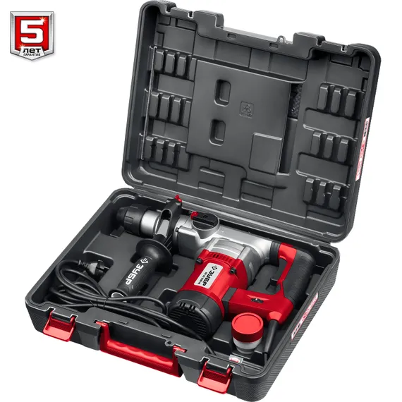 Перфоратор электрический SDS Plus, ЗУБР 32 мм, 1500 Вт, АВТ (ПВ-32-1500 ЭВ)