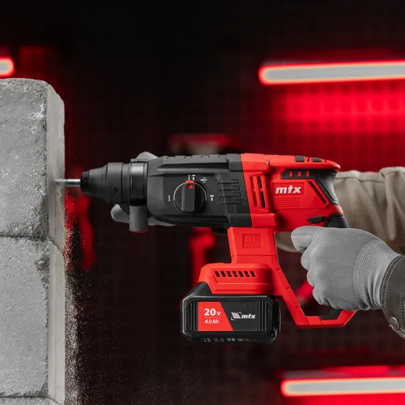 Перфоратор аккумуляторный бесщет. RHB-BL-20-26, 3 Дж, Li-Ion, 20 В// MTX