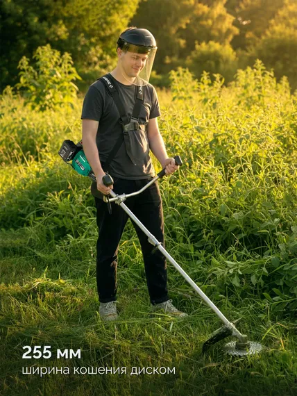 Триммер-коса аккумуляторный садовый бесщеточный ЗУБР 40 В (2x20В), 430 мм, без АКБ (LMS), (ТАБ-4043)