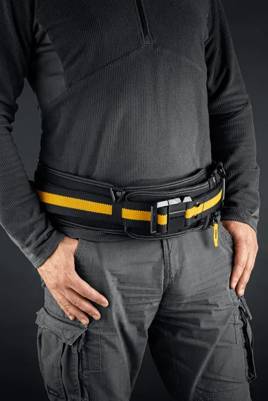 KRAFTOOL KB-2 пояс монтажника, для сумок с быстросъёмным креплением FastClip, 80-122 см, широкий кушак (38763)