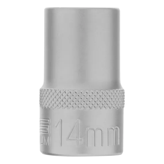 Головка торцевая, 14 мм, шестигранная, CrV, под квадрат 1/2 Stels