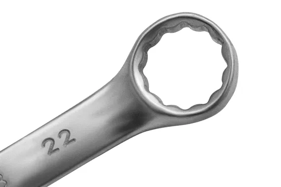Ключ комбинированный, 22 мм, CrV, матовый хром Matrix