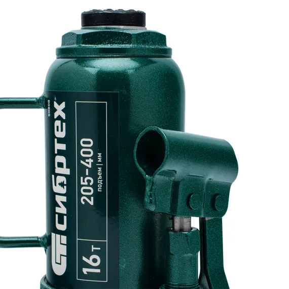 Домкрат гидравлический бутылочный, 16 т, 205-400 мм Сибртех