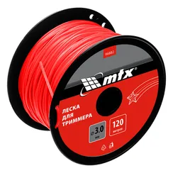 Леска для триммера звезда 3,0 мм х 120 м, на катушке MTX