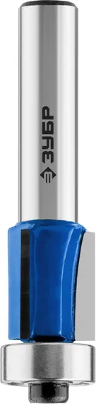 ЗУБР 12.7 x 13 мм, хвостовик 8 мм, фреза кромочная с нижним подшипником (3 лезвия), Профессионал (28728-12.7-13)