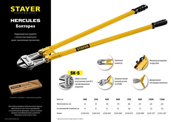 STAYER Hercules, 300 мм, болторез (2330-030)