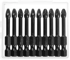 ЗУБР PZ2, 10 шт, 50 мм, ударные биты, Профессионал (26023-2-50-S10)