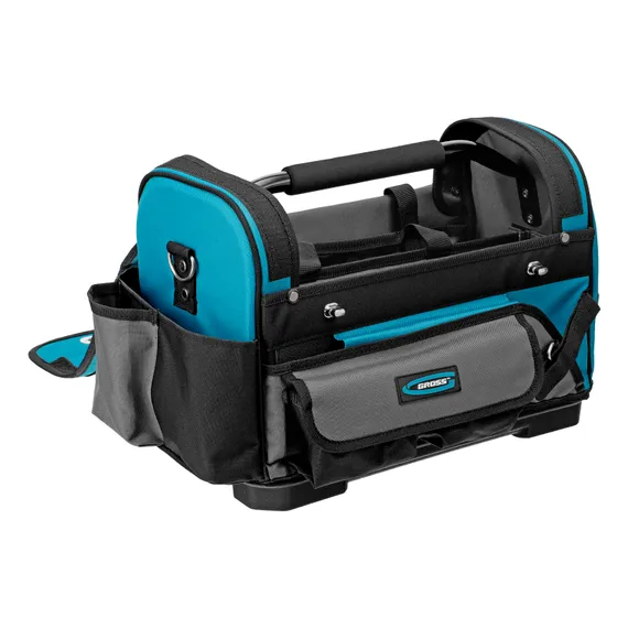 Переноска для инструмента, 400х225х300мм, пластиковое дно, наплечный ремень Gross