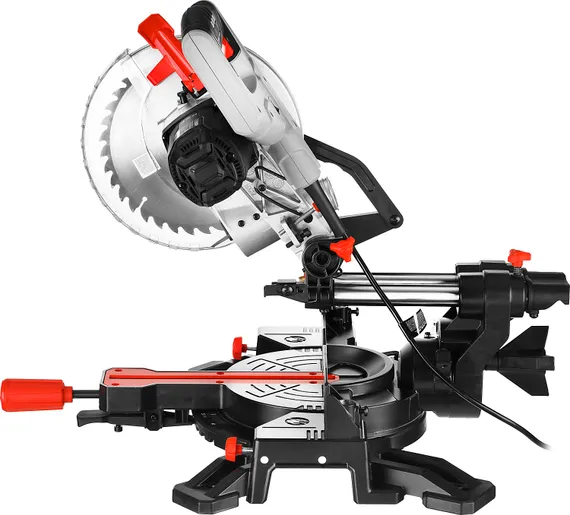 ЗУБР ЗПТ-210-1600 ПЛ пила торцовочная с протяжкой, d 210 х 30 мм, 1600 Вт