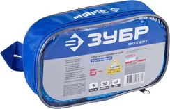 ЗУБР 2 крюка, 5 т, ширина ленты 50 мм, длина 5 м, буксировочный трос (61215-5)