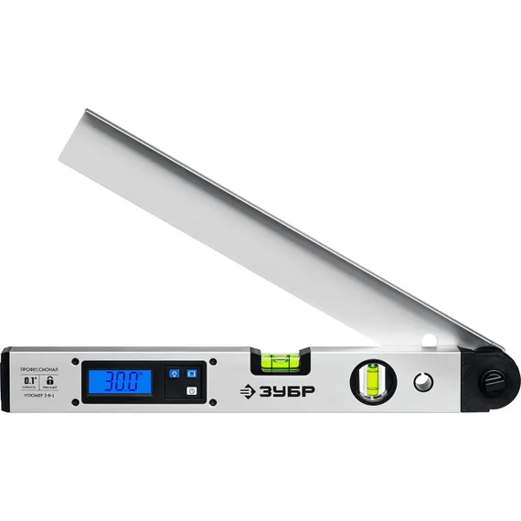 ЗУБР 400 мм, 0 - 230°, ±0,5°, угломер электронный, Профессионал (34288)