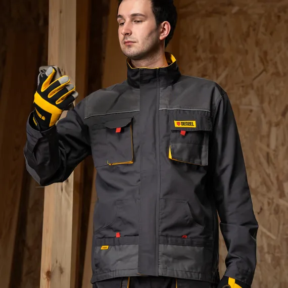 Куртка профессиональная рабочая, 65% полиэстер 35% хлопок, XXXL Denzel