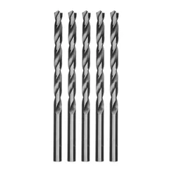 Сверло по металлу, 12 х 205 мм, полированное, удл, HSS, 5 шт, цилиндрический хвостовик Matrix