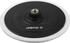 ЗУБР М14, d 180 мм, пластиковая, опорная тарелка на липучке для полировальной машины (35785)