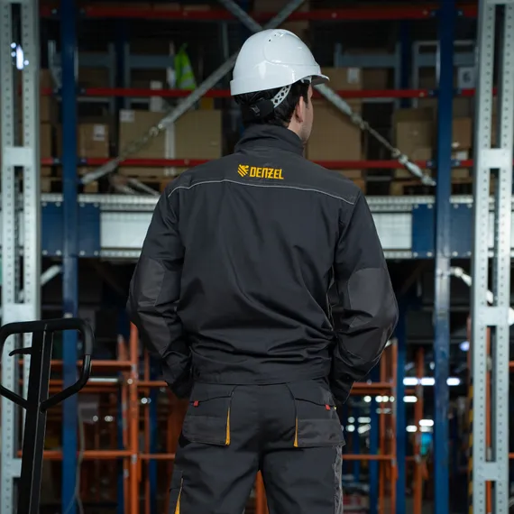 Куртка профессиональная рабочая, 65% полиэстер 35% хлопок, M Denzel