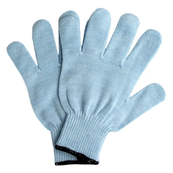 Перчатки трикотажные, акрил, цвет зенит, оверлок Сибртех