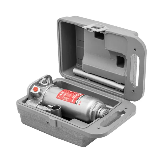 Домкрат гидравлический бутылочный, 5 т, высота подъема 216-413 мм, в пластиковый кейсе Matrix