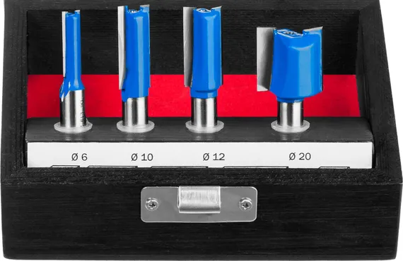 ЗУБР 4 шт, набор профильных фрез по дереву, Профессионал (28795-H4-1)