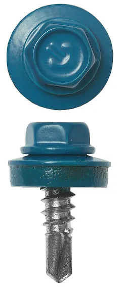 ЗУБР СКМ 5009, 25 х 5.5 мм, неб.-голуб., 800 шт (10,4 кг.), кровельный саморез (4-300310-55-025-5009)