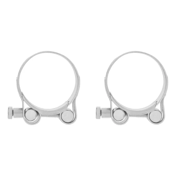 Хомуты металлические, силовые 40-43 мм, ширина 20 мм, шарнирный, W1, 2 шт Сибртех