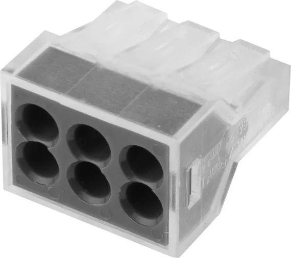 СВЕТОЗАР 400 В, 24 А, 0.75 - 2.5 мм2, 2шт, соединительная 6-ти проводная клемма (49170-6)