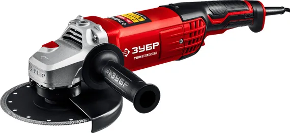 УШМ, (болгарка) электрическая, ЗУБР 2000 Вт, d180 мм, (УШМ-180-2005 П)