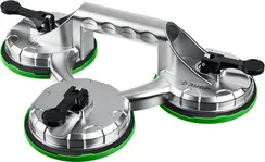 ЗУБР 140 кг, алюминиевый, тройной, стеклодомкрат на присоске, Профессионал (33723-3)