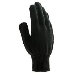 Перчатки трикотажные, акрил, черный, оверлок Сибртех