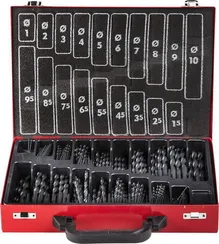 ЗУБР Техник, 370 шт, (1-10 мм), сталь Р4М2, класс В, мет.бокс, набор сверл по металлу (4-29605-H370-M)