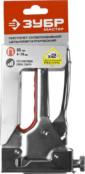 ЗУБР М-53, скобы тип 53, стальной степлер (31563)