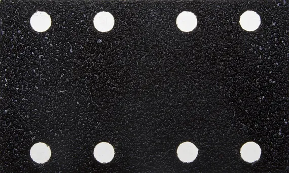 Лист шлиф. универс. URAGAN ″Оптимал. для тверд. пород дерева″ 8 отв. по линии, на липучке, для ПШМ, P40, 80х133мм, 10шт