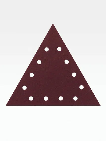 STEHER GIRAFFE T-285 мм, Р180, шлифовальный треугольник на липучке, 12 отв., 5 шт. (35683-180)