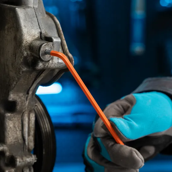 Набор ключей имбусовых HEX, 1.5-10 мм, S2, 9 шт, магнит, экстра-длинные с шаром, хром/краска Gross