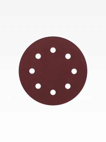 STEHER DWH-180-S 180 мм, Р240, шлифовальный круг на липучке, 8 отв., 5 шт. (35682-240)