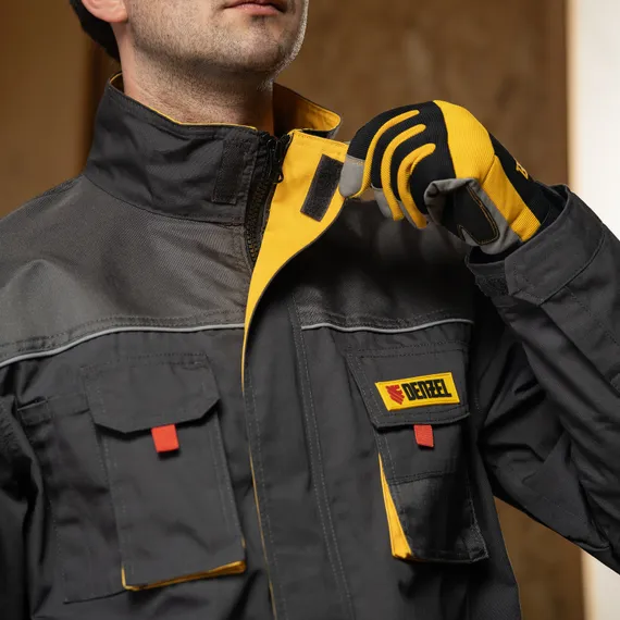 Куртка профессиональная рабочая, 65% полиэстер 35% хлопок, XXL Denzel