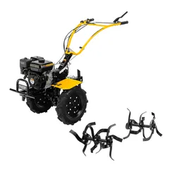 Мотоблок DPT-370X, 7 л.с, дисковое сцепление, ширина 90 см, глубина 35 см, фрез 3 х 4, ВОМ, передачи 3В/1Н Denzel