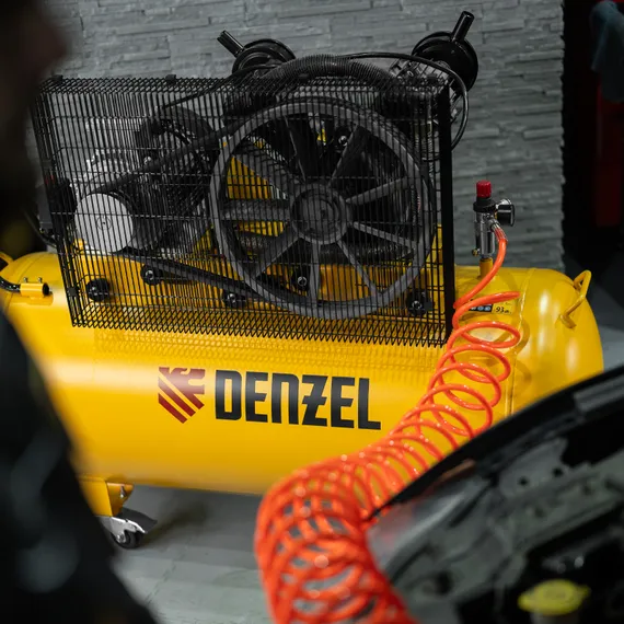 Компрессор воздушный рем. привод BCV 5500-T/270, 5,5 кВт, 270 литров, 850 л/мин Denzel