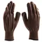 Перчатки трикотажные, акрил, коричневый, оверлок Сибртех