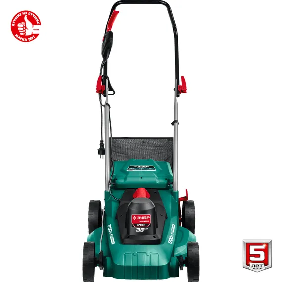 Газонокосилка электрическая ЗУБР 1700 Вт, ш/с 38 см (ГСЦ-38-1700)