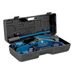 Домкрат гидравлический подкатной с фиксатором, 2,5т SAFETY PIN, 140-385 мм, в кейсе Stels