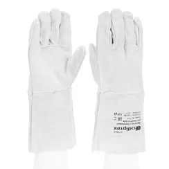 Перчатки спилковые с манжетой для садовых и строительных работ, размер XL, Сибртех
