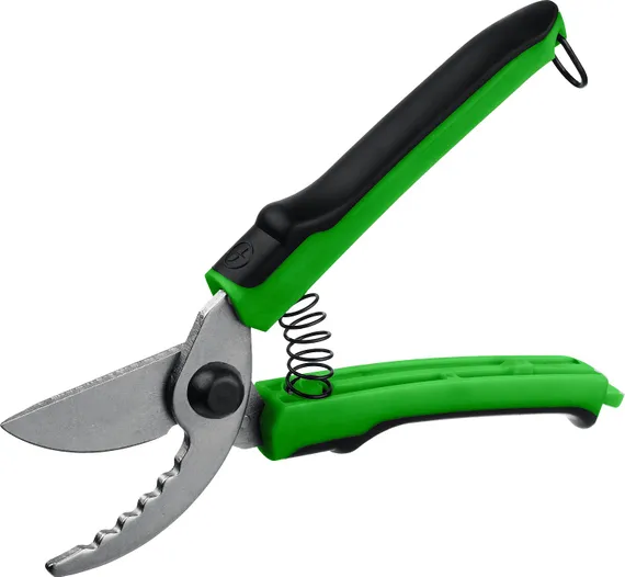 РОСТОК PC-55, 220 мм, стальные закаленные лезвия, двухкомпонентные рукоятки, плоскостной секатор (40203)