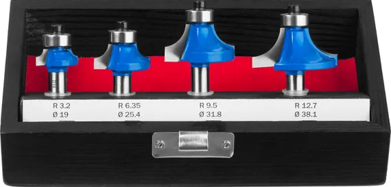 ЗУБР 4 шт, набор профильных фрез по дереву, Профессионал (28795-H4-2)